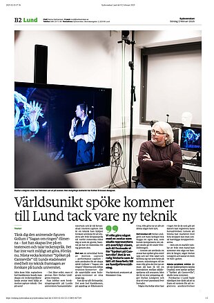 jpeg files with the article in Sydsvenskan