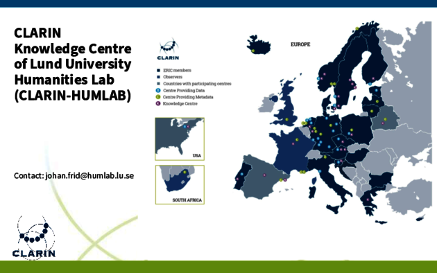 Presentation from the CLARIN K-centre Workshop 2020
