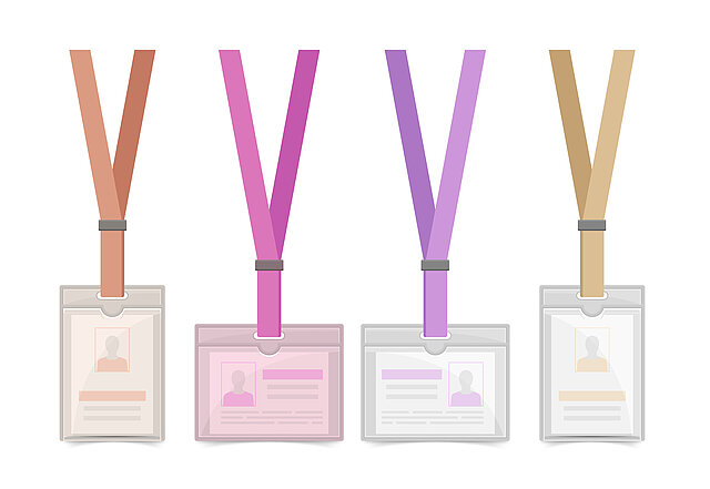 illustration with 4 name tags