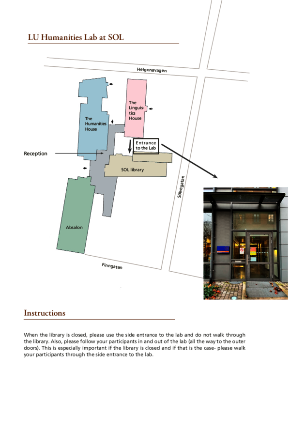 [Translate to Svenska:] map over the building with entrances marked