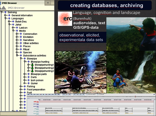 Korpusservern bild på databasens struktur